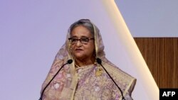 বাংলাদেশের প্রধানমন্ত্রী শেখ হাসিনা। 