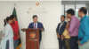 পররাষ্ট্র মন্ত্রণালয়ে সাংবাদিকদের সঙ্গে বাংলাদেশের পররাষ্ট্রমন্ত্রী ড. এ কে আব্দুল মোমেন। ২০ নভেম্বর, ২০২৩।