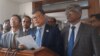 পররাষ্ট্র, শ্রম ও বাণিজ্য সচিবদের সঙ্গে ইইউ প্রতিনিধিদলের বৈঠকে সাংবাদিকদের সঙ্গে পররাষ্ট্রসচিব মাসুদ বিন মোমেন। ১৫ নভেম্বর, ২০২৩।
