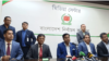 নির্বাচন ভবনে সাংবাদিকদের সঙ্গে নির্বাচন কমিশন (ইসি) সচিব জাহাংগীর আলম। ১৭ ডিসেম্বর, ২০২৩।