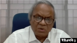 ভার্চুয়াল সংবাদ সম্মেলনে বিএনপির জ্যেষ্ঠ যুগ্ম মহাসচিব রুহুল কবির রিজভী। ৯ নভেম্বর, ২০২৩।
