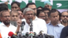 নয়াপল্টনে কেন্দ্রীয় কার্যালয়ের সামনে অনুষ্ঠিত সমাবেশে বাংলাদেশ জাতীয়তাবাদী দল বিএনপির মহাসচিব মির্জা ফখরুল ইসলাম আলমগীর।১৮ অক্টোবর, ২০২৩।