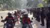 আইনশৃঙ্খলা রক্ষাকারী বাহিনীর পাশাপাশি আনসার ও বিজিবি মোতায়েন করা হয়েছে বাংলাদেশে। ৫ নভেম্বর, ২০২৩। ফাইল ছবি।