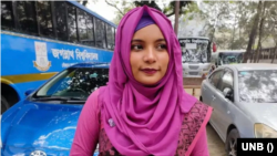 বাংলাদেশের জগন্নাথ বিশ্ববিদ্যালয়ের শিক্ষার্থী খাদিজাতুল কুবরা। (ফাইল ছবি) 