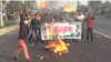 বিএনপি ও সমমনা রাজনৈতিক দলগুলো তাদের এক দফা দাবিতে আরও ৪৮ ঘণ্টার অবরোধ কর্মসূচি পালন করছে। ১২ নভেম্বর, ২০২৩। ফাইল ছবি।