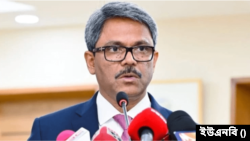 জাতীয় প্রেসক্লাবে আয়োজিত শীর্ষক এক সেমিনারে বাংলাদেশের পররাষ্ট্র প্রতিমন্ত্রী শাহরিয়ার আলম। ১৯ নভেম্বর, ২০২৩।