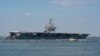 El portaaviones USS Harry S. Truman de la Armada de EE. UU. Parte con su grupo de ataque hacia el Medio Oriente desde la Estación Naval de Norfolk, Virginia, EE. UU.