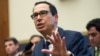El secretario del Tesoro de EE.UU., Steven Mnuchin , durante una audiencia en la Comisión de Servicios Financieros de la Cámara de Representantes, el 22 de mayo de 2019.