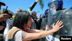 Manifestations à Alger en Algérie le 1er mai 2019.