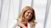 Zuzana Caputova, la nueva presidenta electa de Eslovaquia, llega a un debate televisado en Bratislava, el 31 de marzo de 2019.