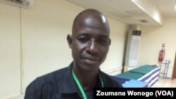 Ousmane Savadogo, le sécrétaire général des groupes d’auto-défense Koglewéogo, lors du Forum sur la sécurité, Ouagadougou, Burkina, 25 octobre 2017. (VOA/ Zoumana Wonogo)