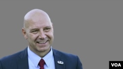 Doug Mastriano headshot cutout, as Pennsylvania state senator, R-Franklin, in Harrisburg, Pennsylvania, graphic element on grey