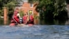 Después del paso del huracán Florence varios poblados en Carolina del Sur permanecen inundados y se esperan más inundaciones durante el fin de semana. La foto muestra el poblado deNichols en Carolina del Sur, el viernes 21 de septiembre.