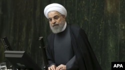 Le président Hassan Rohani, à Téhéran, en Iran, le 17 janvier 2016.