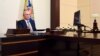 Presidenti rus Vladimir Putin gjatë një video-konference në rezidencën e tij në Novo-Ogaryovo, në rrethinat e Moskës (3 shtator 2020) 