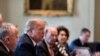 Le président américain Donald Trump lors d’une réunion de son cabinet à la Maison Blanche, Washington, 10 avril 2018. (Twitter/Donald J. Trump)