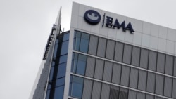 FILE - The headquarters building of the European Medicines Agency, EMA, in London, July 28, 2017.