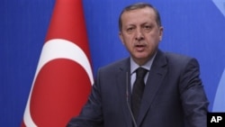 Le President turc Recep Tayyip Erdogan 