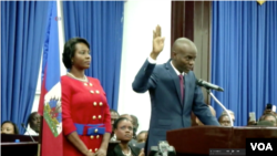 Prestation de serment du nouveau président Jovenel Moise.