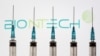 注射器与Biontech徽标。（2020年11月10日）