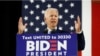 Democratic presidential candidate former Vice President Joe Biden speaks at Alexis Dupont High School in Wilmington, Del., on June 30, 2020. As his bid for a second term faces growing obstacles, President Donald Trump’s primacy in the dizzying…
