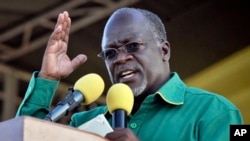 Le président de la Tanzanie John Magufuli à Dar es Salaam, Tanzania, 23 octobre 2015