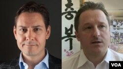 加拿大公民 康明凯和迈克尔·斯帕弗(右) 
