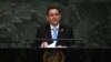 Jimmy Morales, presidente de Guatemala, durante la sesión No. 73 de la Asamblea General en las Naciones Unidas en Nueva York el 25 de septiembre de 2018.