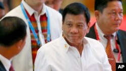  Rodrigo Duterte, Vientiane, Laos, le 6 septembre 2016. (AP Photo/Bullit Marquez)