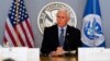 Nënpresidenti Pence gjatë një takimi për inaugurimin presidencial të zhvilluar në shtabin e FEMA-s në Uashington (14 janar 2021)