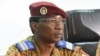 Le colonel Denise Auguste Barry lors d'une conférence de presse à Ouagadougou le 6 novembre 2014